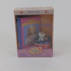 Only Hearts Club 2004 NIB Pet and Book Set Collectable Ready to Play